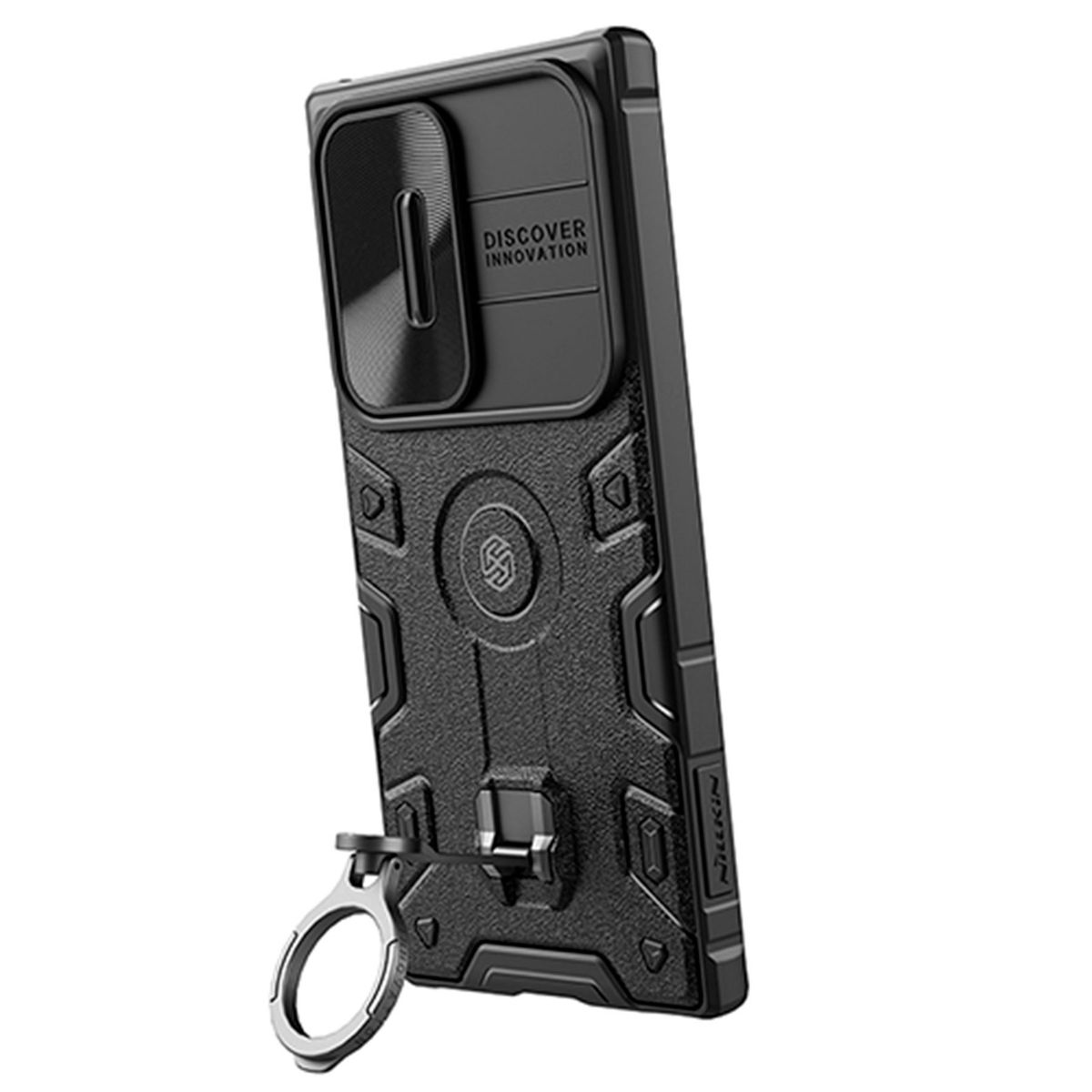 NILLKIN - Estuche CamShield Armor Compatible con Samsung Galaxy S22 Ultra Negro