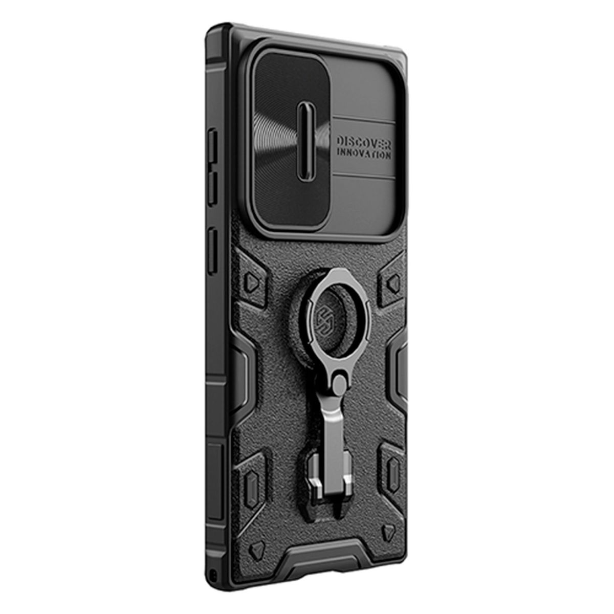 NILLKIN - Estuche CamShield Armor Compatible con Samsung Galaxy S22 Ultra Negro