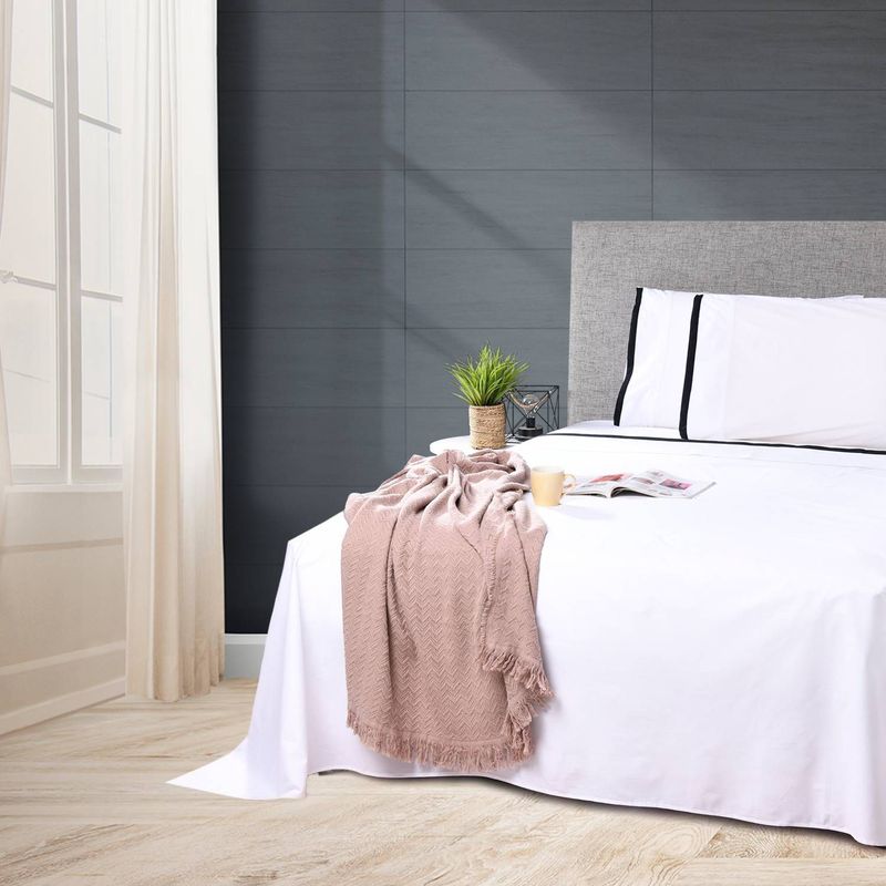 PLUMA HOME - Juego de Sabanas Black and White Doble