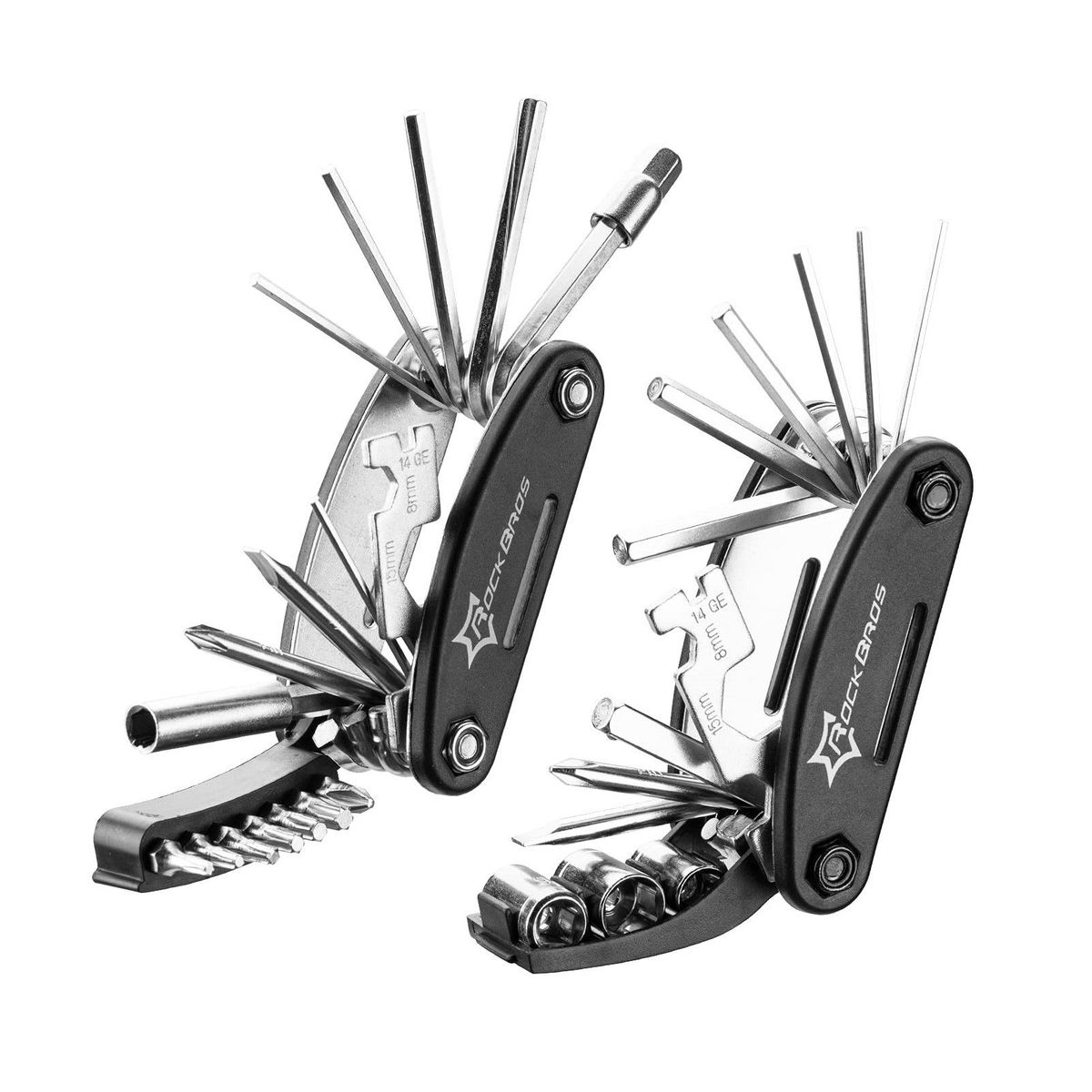 ROCKBROS - Herramienta Multiple Bicicleta 16 Funciones Llaves Copas