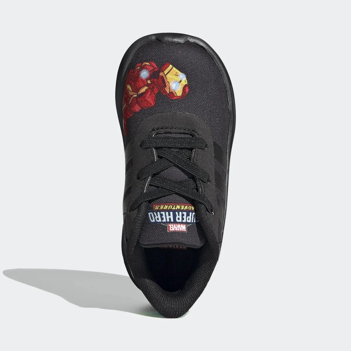 ADIDAS - TENIS ADIDAS BEBE MARVEL LITE RACER 2.0 NEGRO ROJO