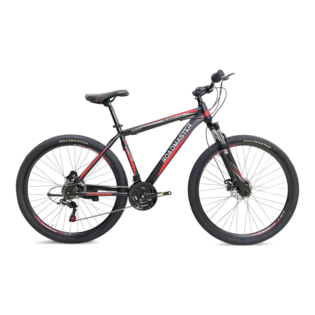 ROADMASTER - Bicicleta Roadmaster Hurricane Shimano L R29 21Vel NegroRojo.---_.