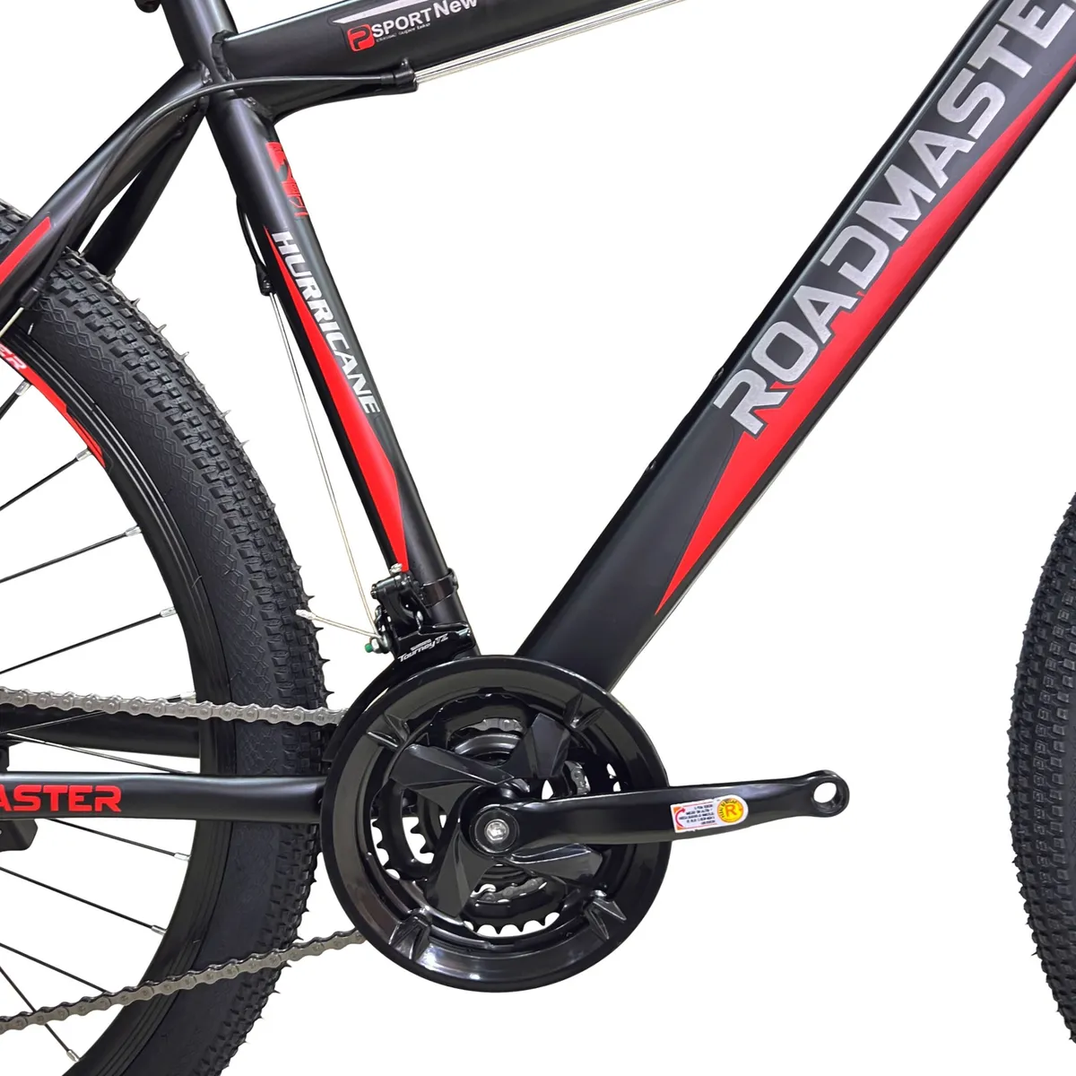 ROADMASTER - Bicicleta Roadmaster Hurricane Shimano L R29 21Vel NegroRojo.---_.