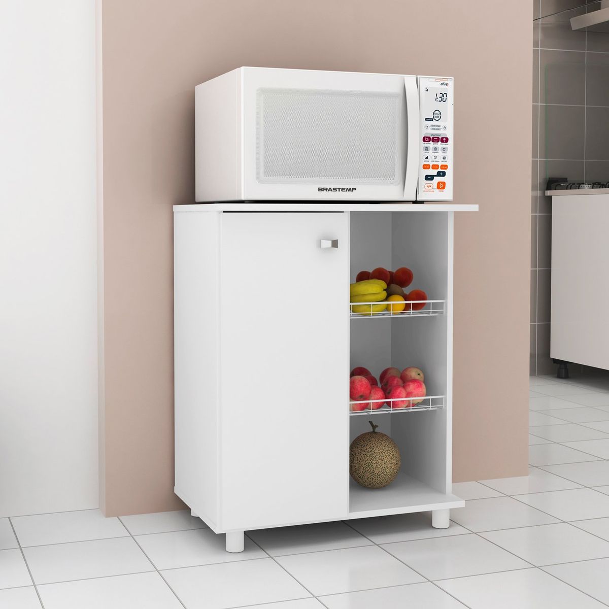 BONNO - Frutero Medio Vita 2 Repizas Blanco Bonno