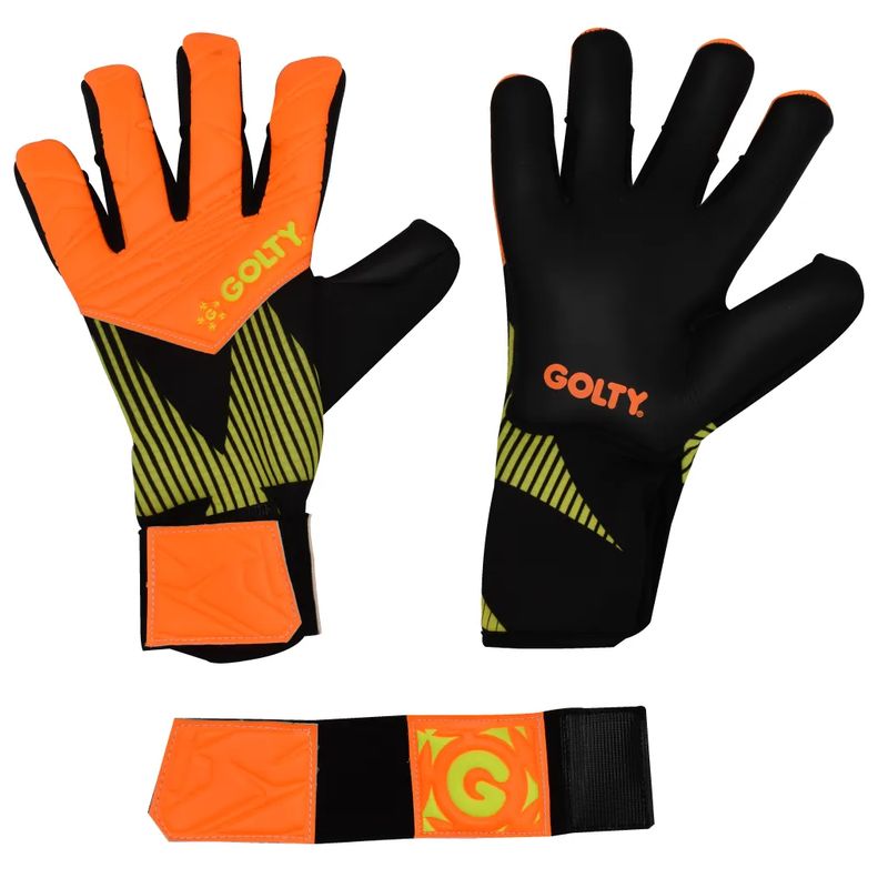 GOLTY - Guante De Futbol Golty Pro Star Latex Natural Corte Negativo