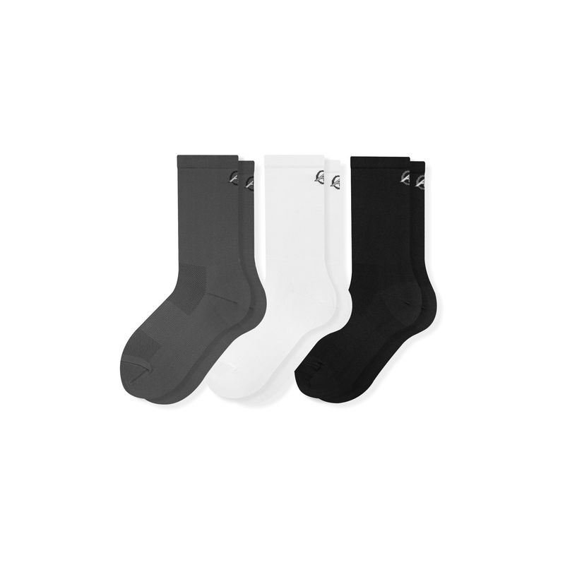 MR HAPPY - Media Calcetin Ciclismo Mrhappy Unisex Pack x 3 Pares