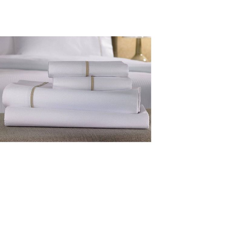 PLUMA HOME - Juego de Sabanas White Coffee Doble.