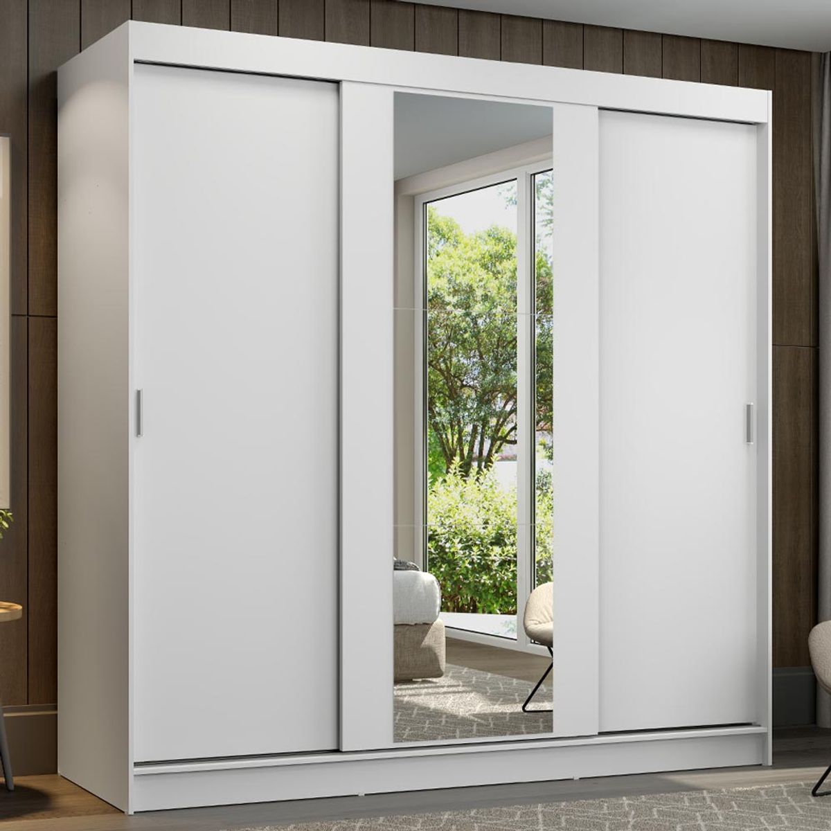 MADESA - Closet Reno 3 Puertas Corredizas 1 Espejo