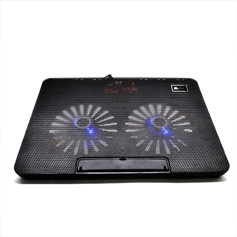 JALTECH - BASE REFRIGERANTE RECLINABLE 2 VENTILADORES HUB USB