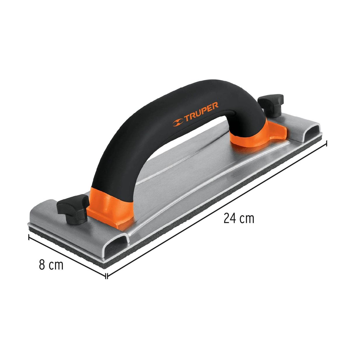 TRUPER - Lijadora Manual De 9", 1/3 De Hoja, Para Acabados Finos Truper