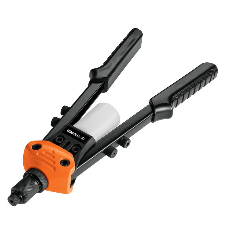 TRUPER - Remachadora Tipo Tijera De 13" Con 5 Boquillas Y Contenedor Truper