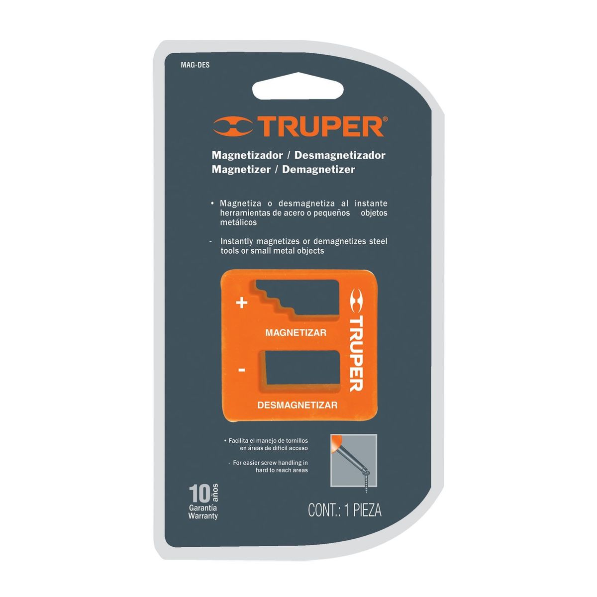 TRUPER - Magnetizador Y Desmagnetizador Para Destornillador Y Puntas Truper
