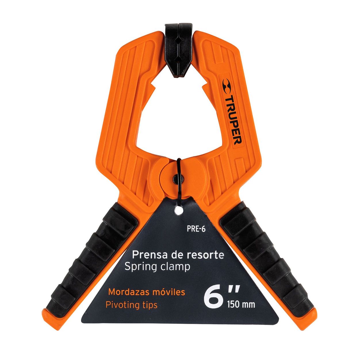 TRUPER - Prensa De Resorte, Largo De 6", Apertura De 3" Profesional Truper