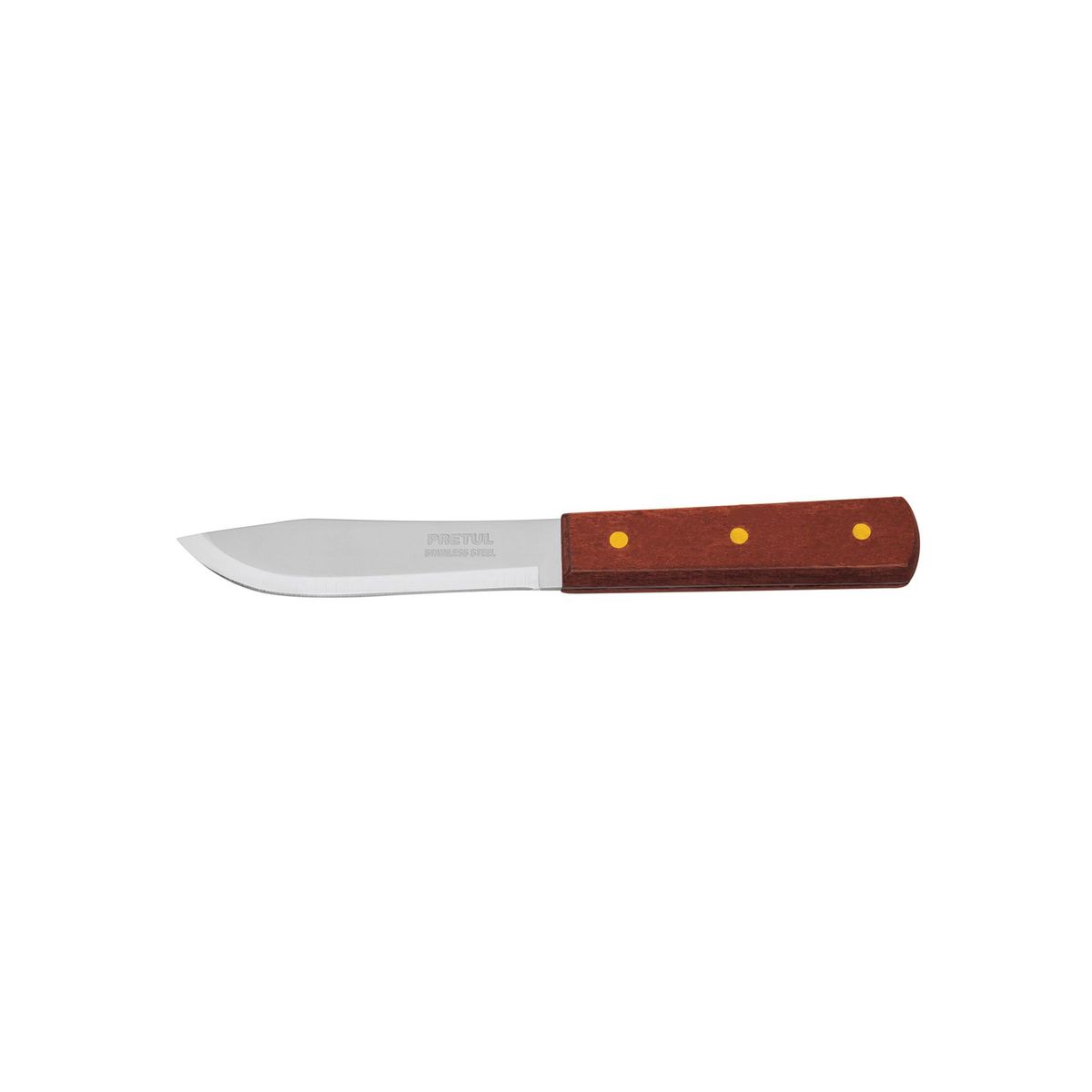 PRETUL - Cuchillo De Cocina De 5" (13 Cm) Cebollero, Mango De Madera Pretul