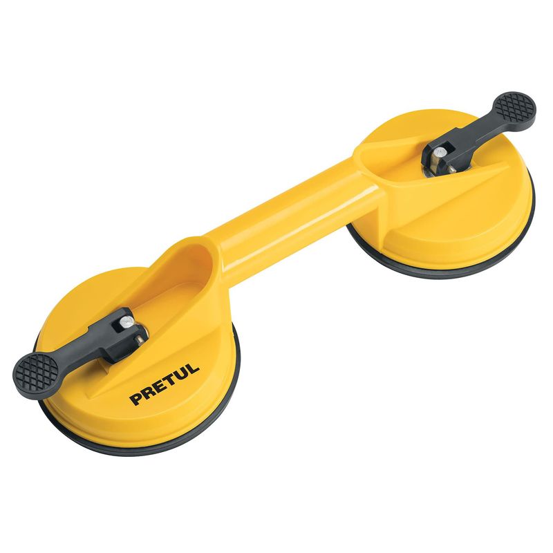 PRETUL - Sujetador Tipo Chupa Para Vidrio De 2 Copas Capacidad 70 Kg Pretul