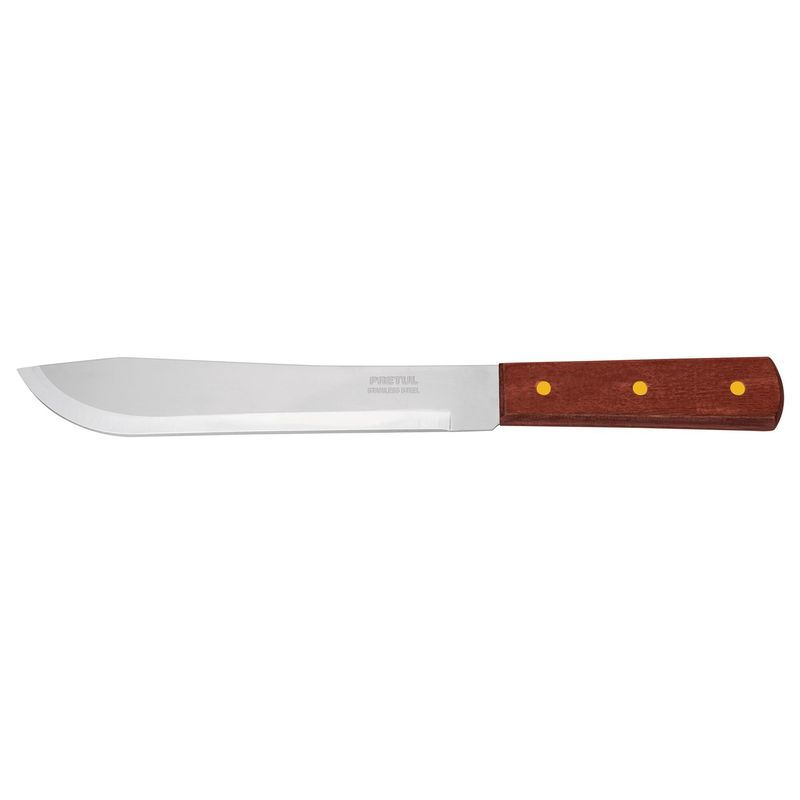 PRETUL - Cuchillo De Cocina De 8" (20 Cm) Cebollero, Mango De Madera Pretul
