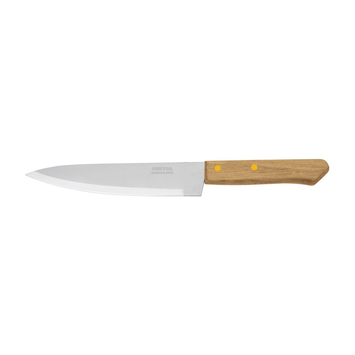 PRETUL - Cuchillo De Cocina De 7" (18 Cm) Tipo Chef, Mango De Madera Pretul