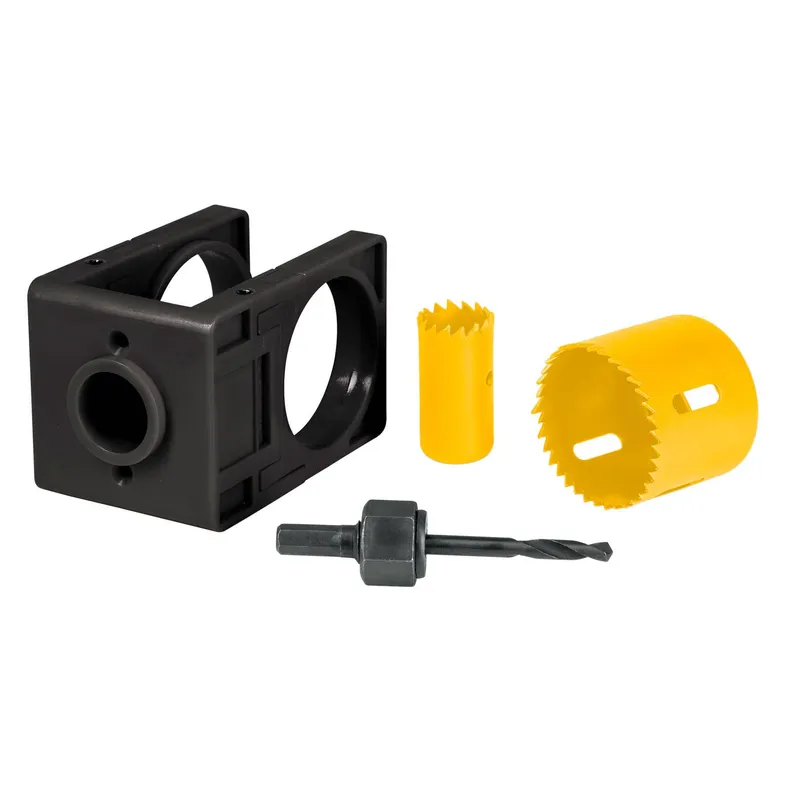 TRUPER - Juego Para Instalar Cerraduras De 35 A 44 Mm, 4 Piezas Truper
