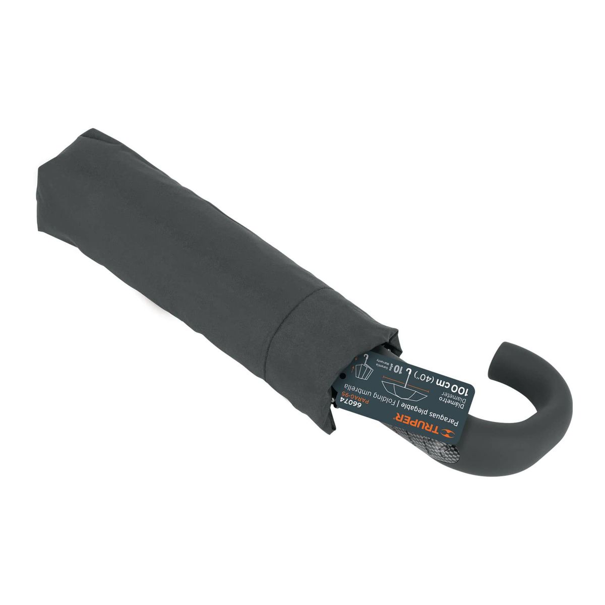 TRUPER - Sombrilla O Paraguas 100 Cm Con Extensión De Acero Y Funda Truper