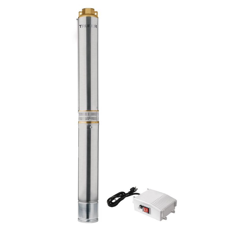 TRUPER - Bomba Sumergible Bala 2 Hp Acero Inoxidable, Agua Limpia Truper