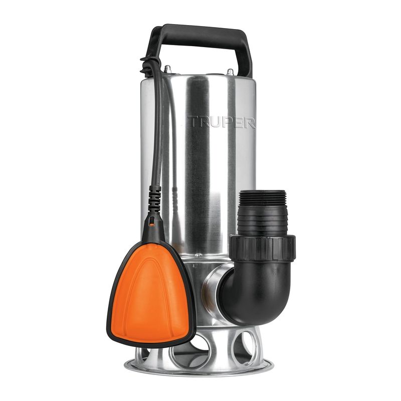 TRUPER - Bomba Sumergible Acero Inoxidable 1.1/2 Hp Para Agua Sucia Truper