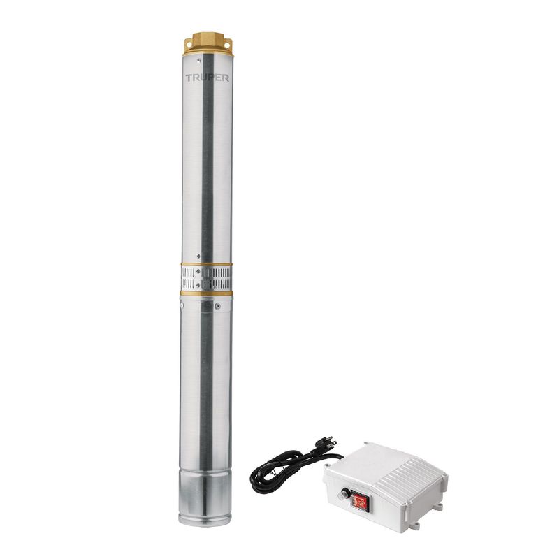 TRUPER - Bomba Sumergible Bala 1.1/2 Hp Acero Inoxidable, Agua Limpia Truper