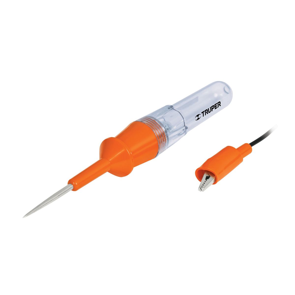 TRUPER - Testeo De Corriente De 20 Cm, Incluye Caimán, Calibre 0.7 Mm Truper