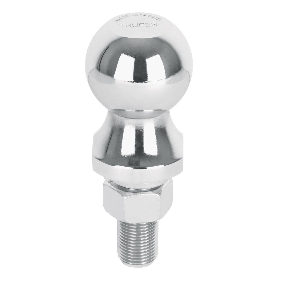 TRUPER - Bola De Arrastre Cromada Para Acoplador, 2.000 Libras Truper
