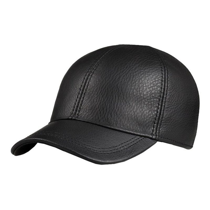 VELBROS - Gorra Cuero Original Golf Beisbol Cachucha Hombre Mujer - Negro