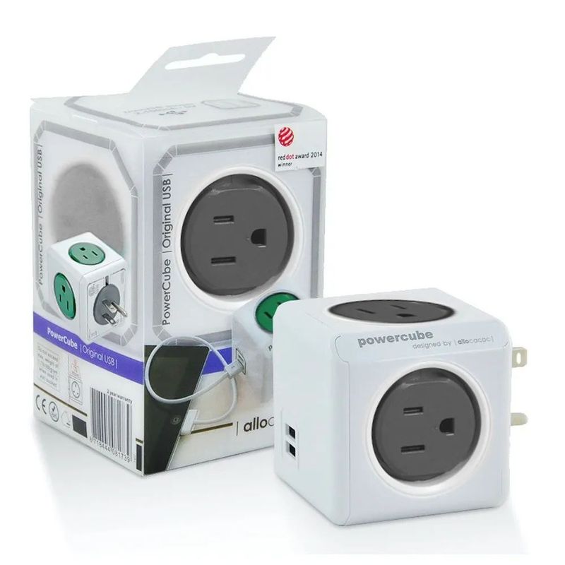 ALLOCACOC - Multitoma Powercube By Allocacoc 4 Tomas + 2 Usb