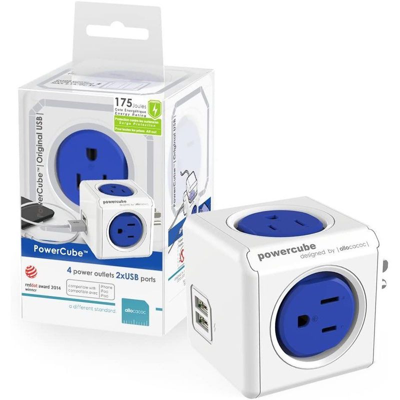 ALLOCACOC - Multitoma Powercube By Allocacoc 4 Tomas + 2 Usb