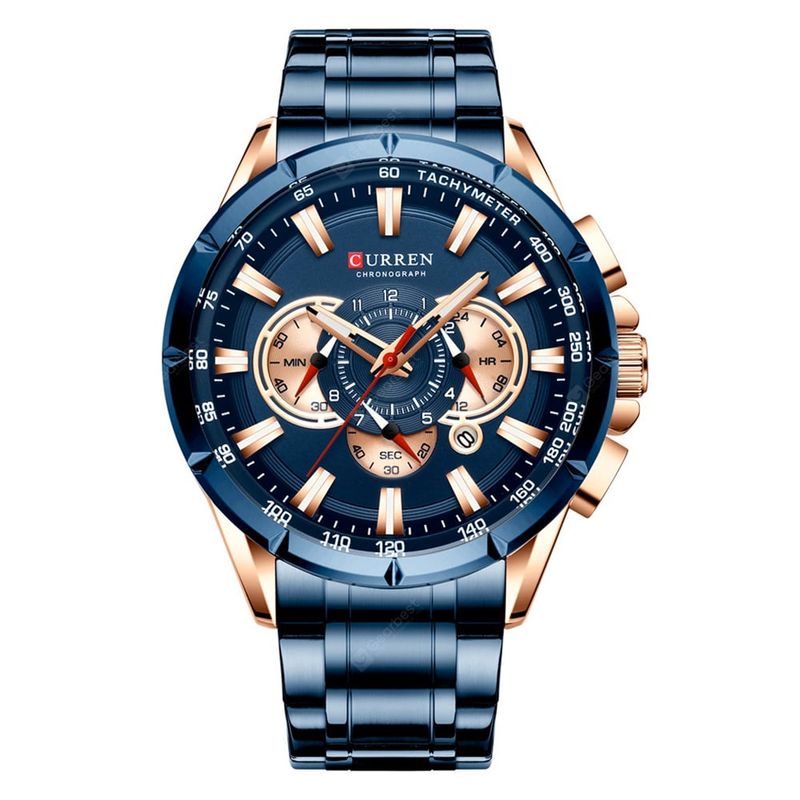 CURREN - Reloj De Lujo Para Hombre CURREN 8363 Deportivo Cronógrafo Funcional