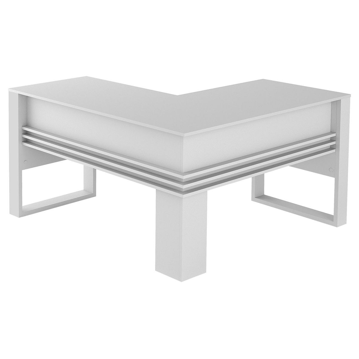 BONNO - Escritorio en L Morris Blanco Bonno