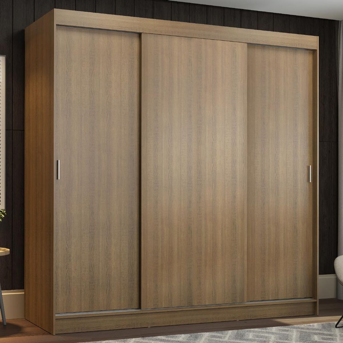 MADESA - Closet Reno 3 Puertas Corredizas 4 Cajones