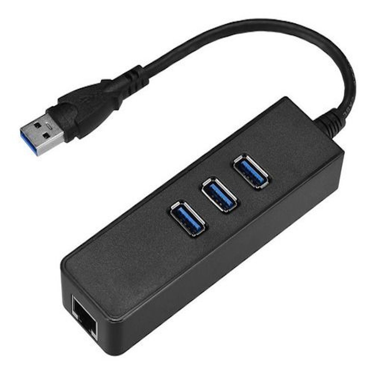 GENERICO - Hub Usb 3.0 + Puertos Usb + Adaptador De Red Lan Rj45