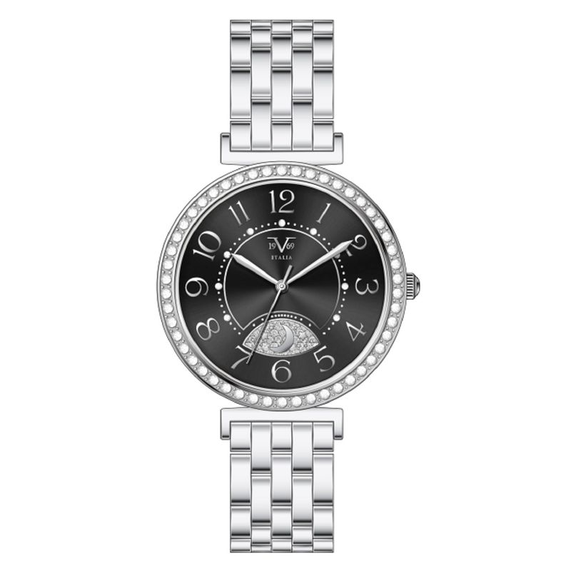 19V69 ITALIA - Reloj Mujer Plateado + 5 Complementos de Lujo Incluidos