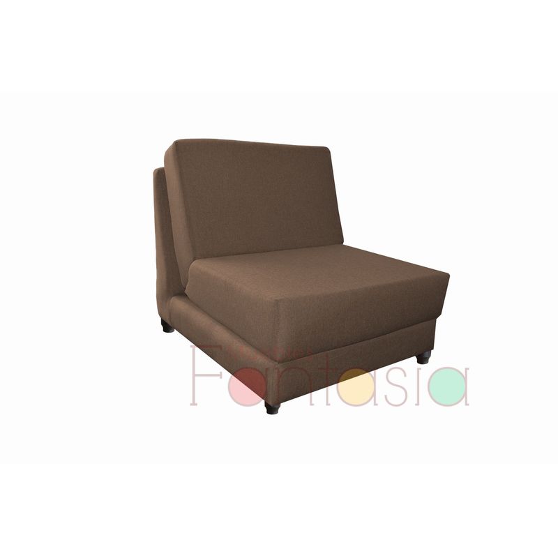 MUEBLES FANTASIA - Silla cama de 70 cm Tela Memphis Chocolate