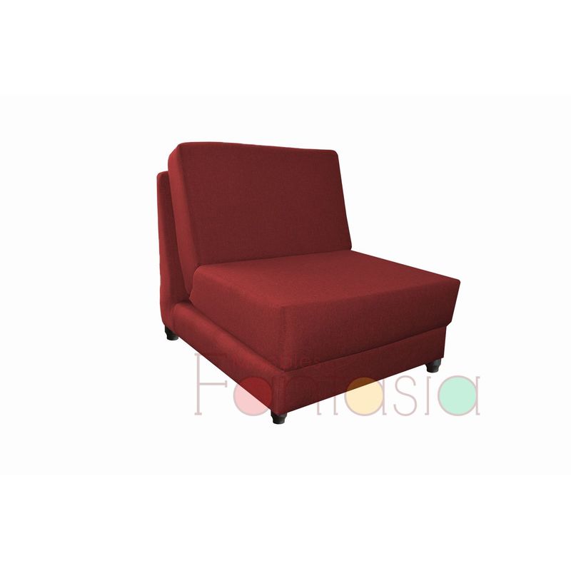 MUEBLES FANTASIA - Silla cama de 70 cm Tela Memphis Rojo