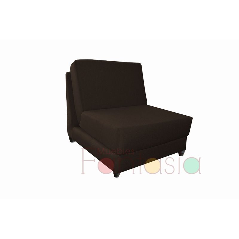 MUEBLES FANTASIA - Silla cama de 70 cm Tela Memphis Marrón