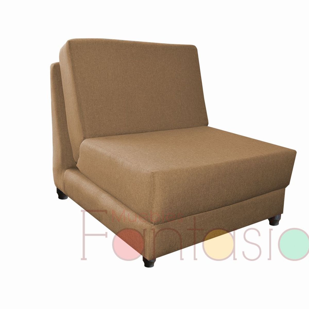 MUEBLES FANTASIA - Silla cama de 70 cm Tela Memphis Mocca