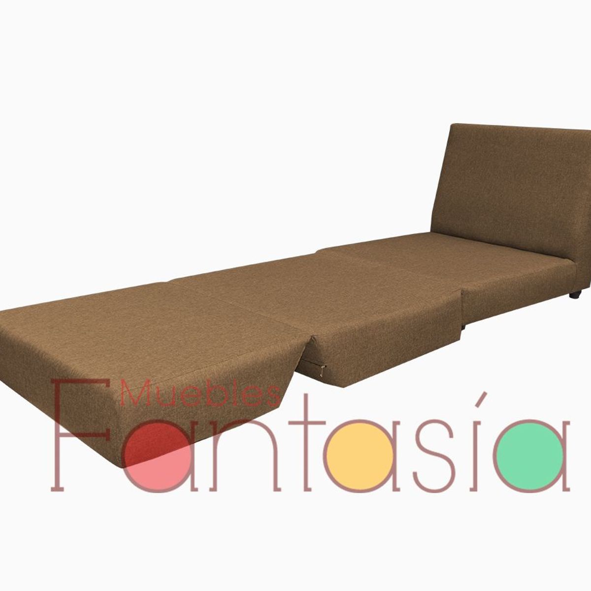 MUEBLES FANTASIA - Silla cama de 70 cm Tela Memphis Mocca