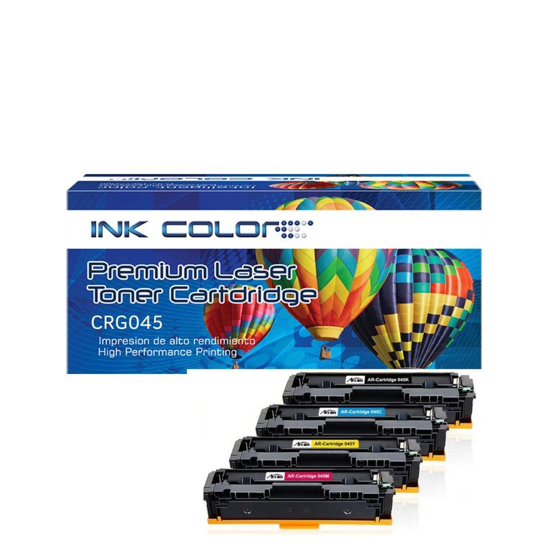 GENERICO - 5 Toner Genérico 045 Para Canon Lbp612cdw Mf632cdw Mf634cdw