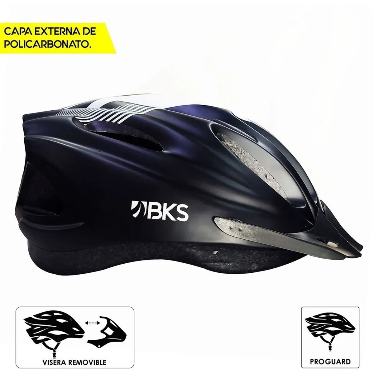 BKS - Casco Ciclismo Ruta Bicicleta Mtb Bmx Profesional Racing Bks