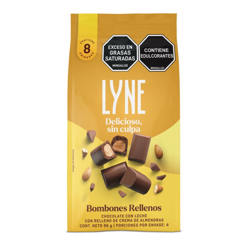 LYNE - Chocolatina Lyne Bombones Doypack x 8 unidades