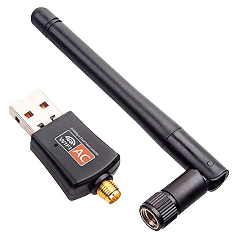JALTECH - ADAPTADOR DE RED WIFI DUAL BAND CON  ANTENA 600MBS