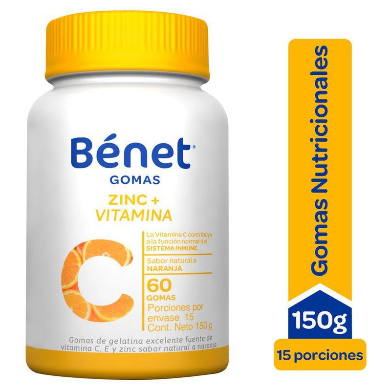 BENET - Gomas Bénet vitamina C + Zinc