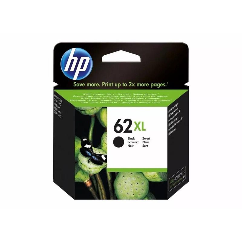 HP - Cartucho De Tinta Hp 62xl Negro