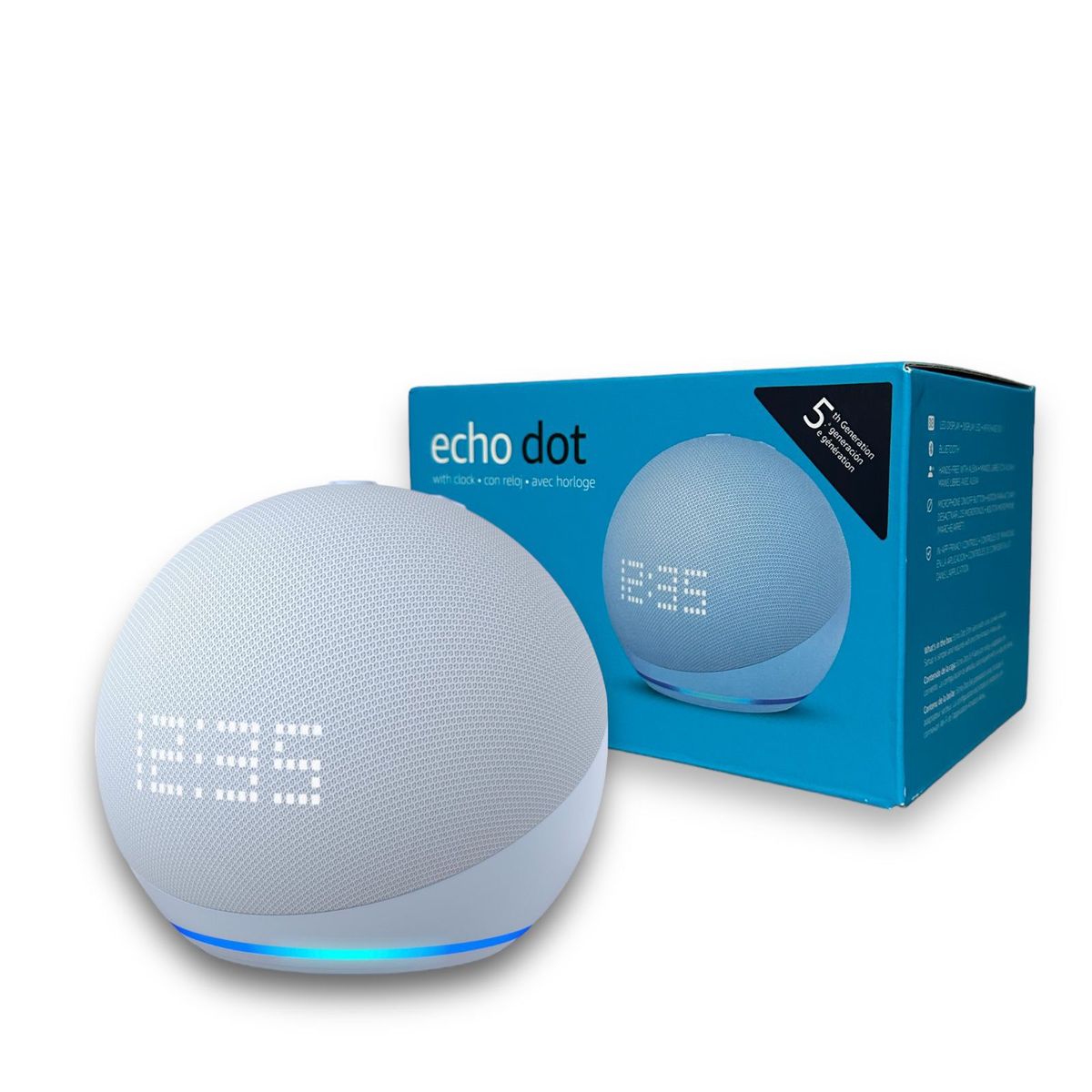 AMAZON - Amazon Echo Dot 5th Gen Alexa Pantalla Integrada Reloj Azul