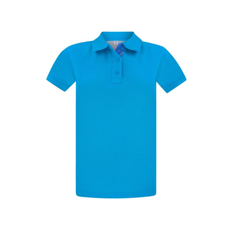 HAMER - Polo Hamer para mujer azul turquesa_.