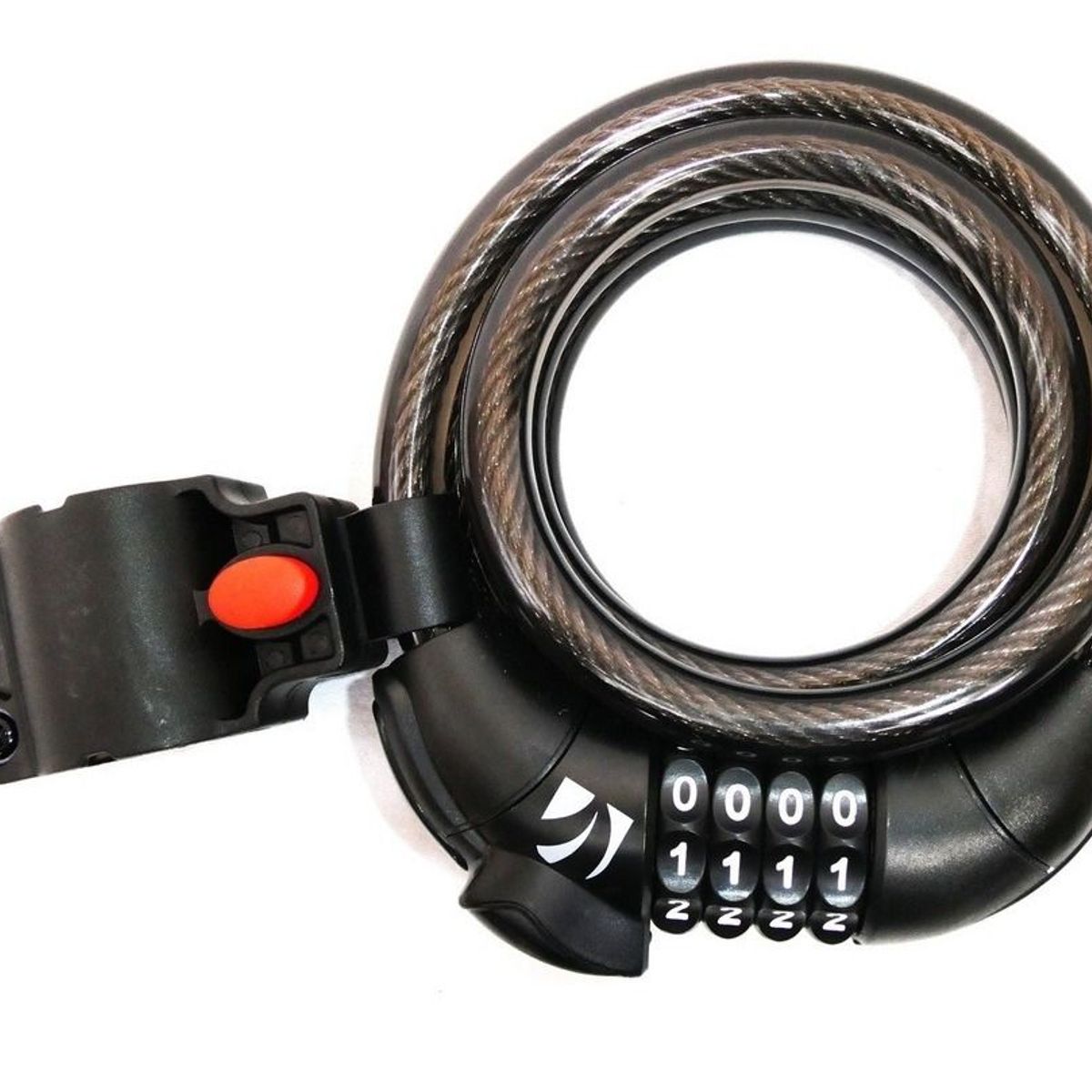 BKS - Candado Guaya Bicicleta Combinacion Digitos Luz Led 150cm Bks